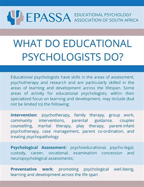 what does an educational psychologist do.